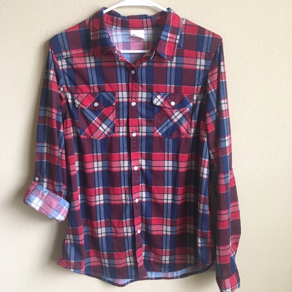 Plaid button up